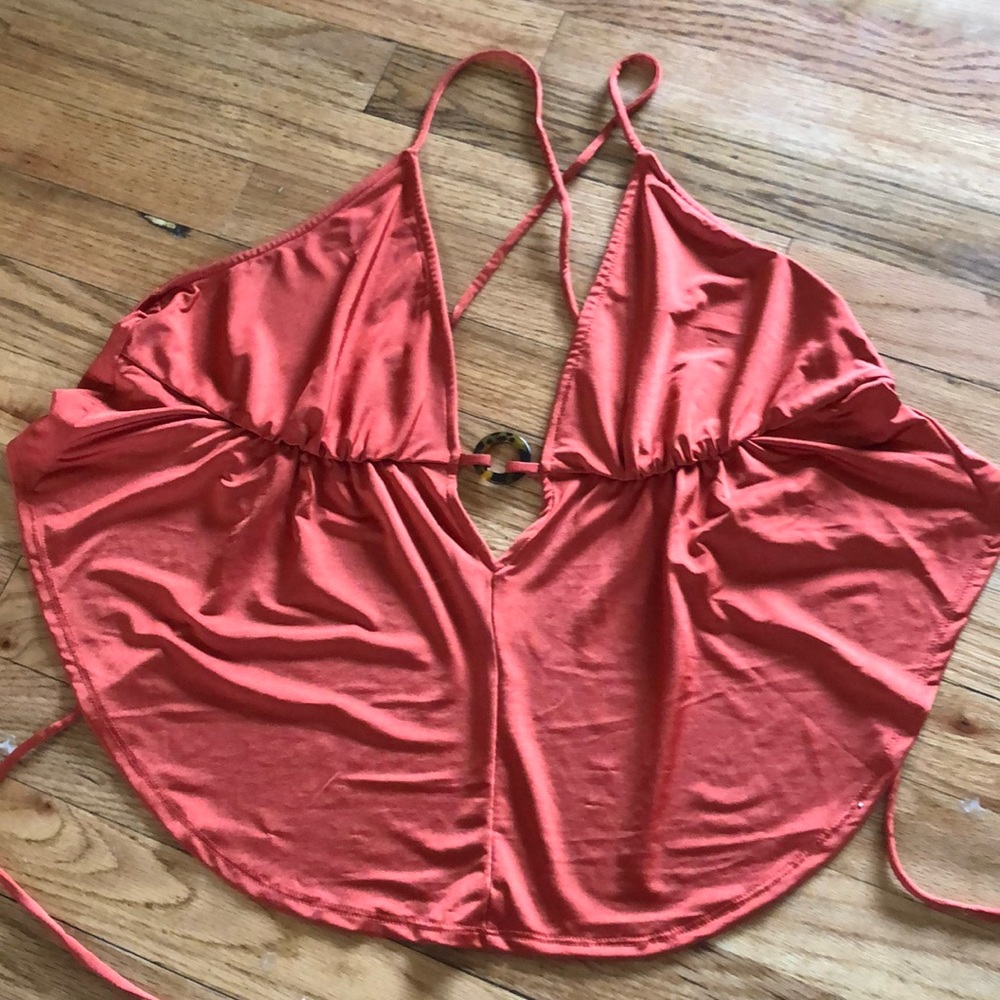 Urban Outfitters 70s open back top